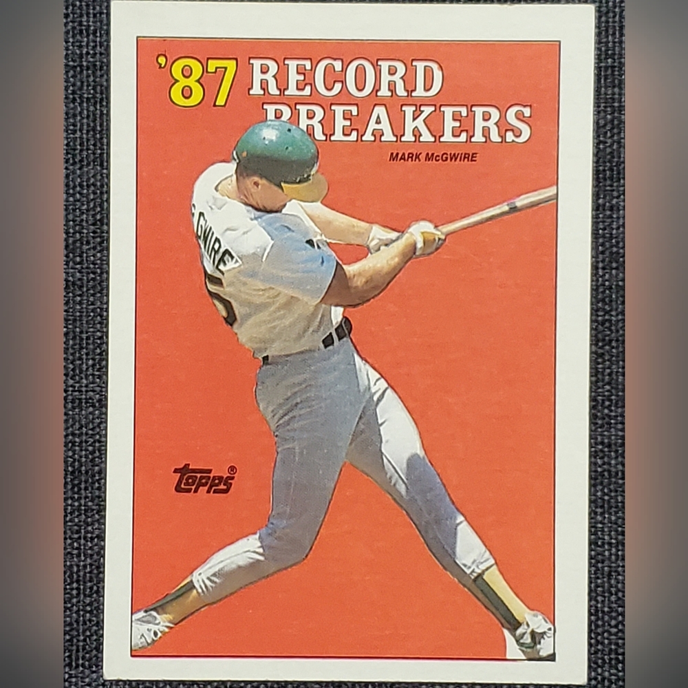 1988 Topps Mark McGwire '87 Record Breakers  with 4+ Errors RARE!!
